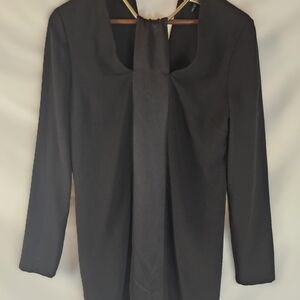 Halston Heritage Black Short Dress Size 2